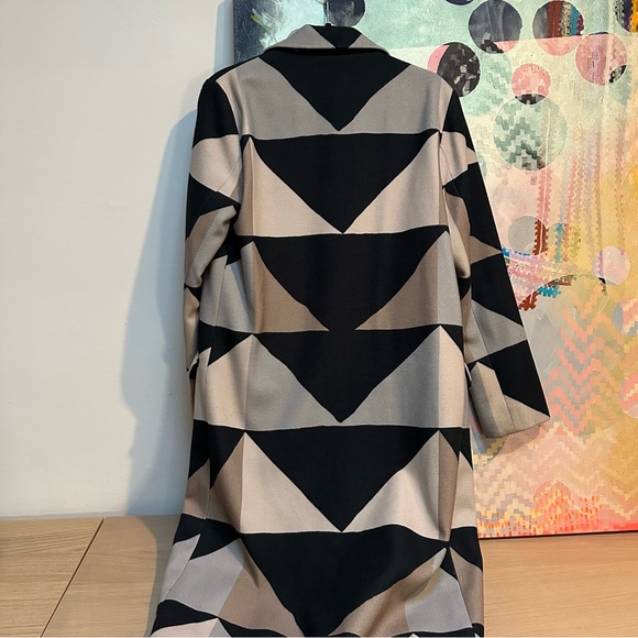 Mara Hoffman Color Block Neutral Car Coat small - Picture 5 of 17